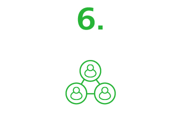Icon: Grünes Symbol mit der Nummer 6 darauf.
