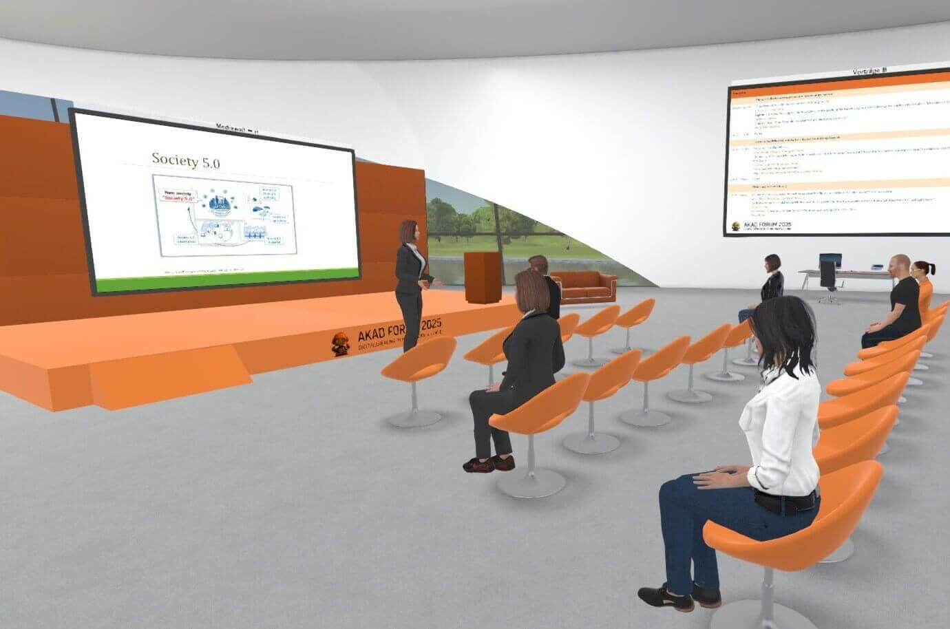 AKAD-Forum 2025: Teilnehmende in einen digitalen Hörsaal