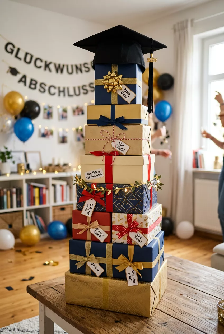 Geschenkturm mit Abschlusshut